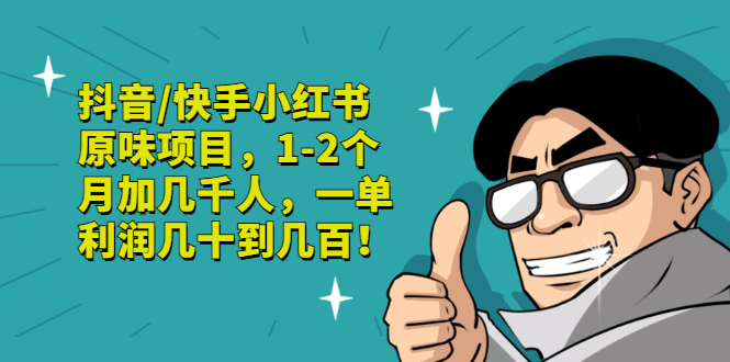 【副业项目3387期】抖音/快手小红书原味项目，月收入6000（互联网蓝海暴利项目）-奇才轻创