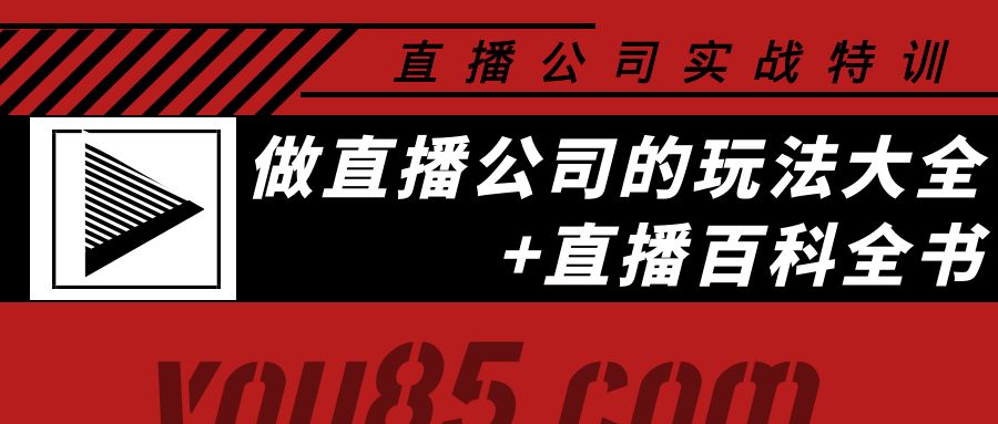 【副业项目4162期】老陈·直播公司实战特训：做直播公司的玩法大全+直播百科全书-奇才轻创