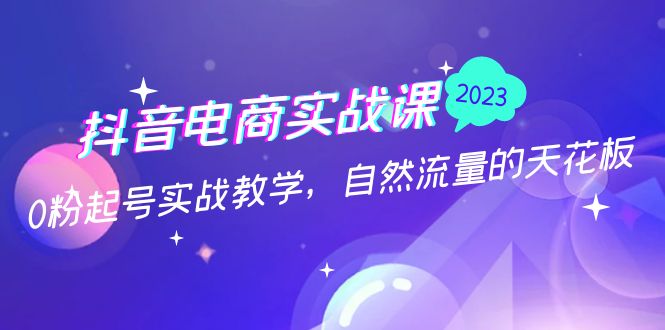 【副业项目5228期】抖音电商实战课：0粉起号实战教学，自然流量的天花板（2月19最新）-奇才轻创