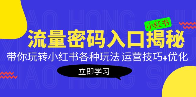 【副业项目5322期】小红书流量密码入口揭秘：带你玩转小红书各种玩法 运营技巧+优化-奇才轻创