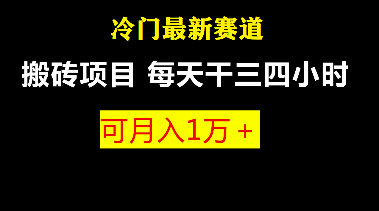 【副业项目6944期】最新冷门游戏搬砖项目，零基础也能玩（附教程+软件）-奇才轻创