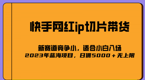 【副业项目7037期】2023爆火的快手网红IP切片，号称日佣5000＋的蓝海项目，二驴的独家授权-奇才轻创