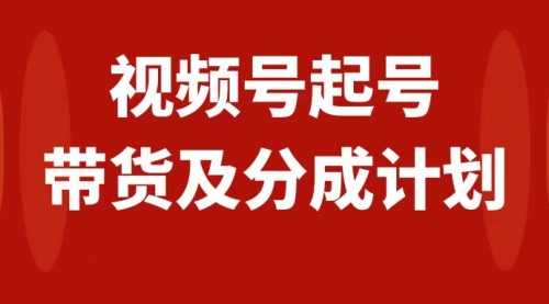 【副业项目8193期】视频号快速起号，分成计划及带货，0-1起盘、运营、变现玩法，日入1000+-奇才轻创