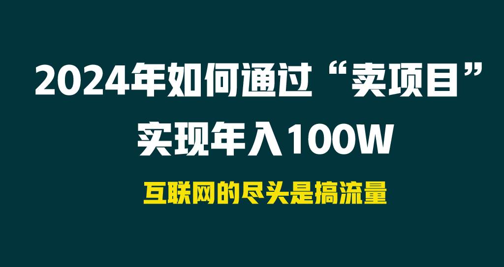 2024年如何通过“卖项目”实现年入100W-奇才轻创