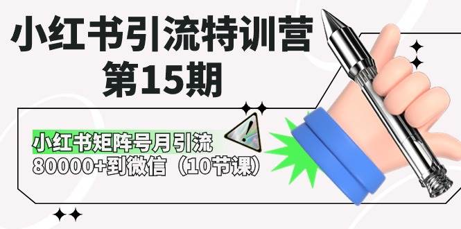 小红书引流特训营-第15期，小红书矩阵号月引流80000+到微信（10节课）-奇才轻创