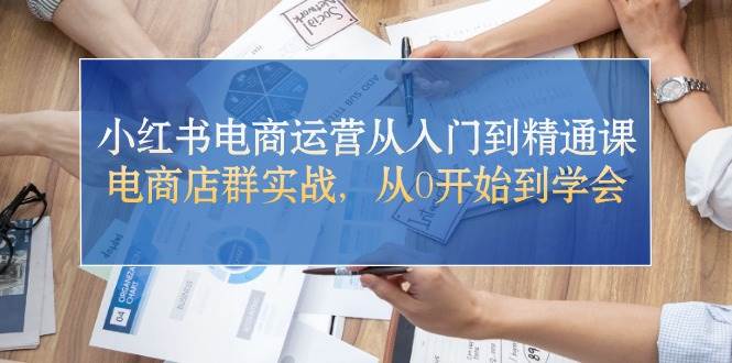 小红书电商运营从入门到精通课，电商店群实战，从0开始到学会-奇才轻创