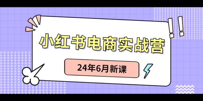 小红书电商实战营：小红书笔记带货和无人直播，24年6月新课-奇才轻创