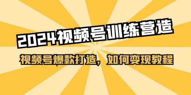 2024视频号训练营，视频号爆款打造，如何变现教程（20节课）-奇才轻创